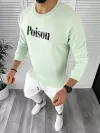 Bluza barbati verde cu imprimeu pe spate K131 P19-3.1